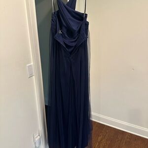 Baby blue evening gown